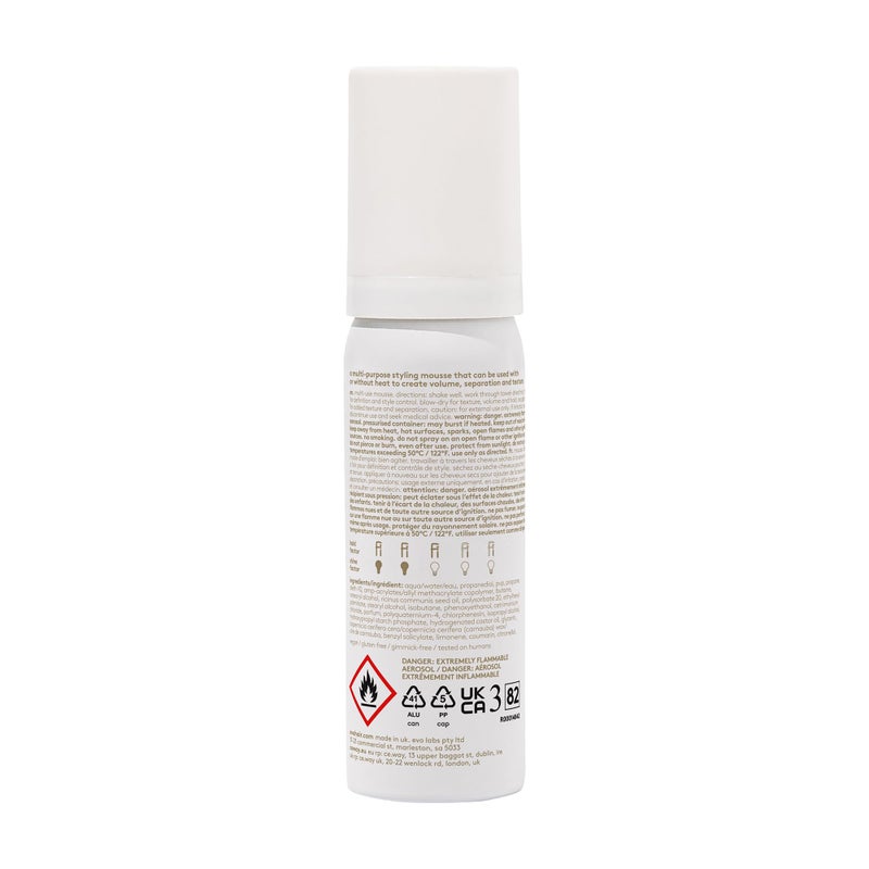 EVO Macgyver Multi-Use Mousse - Travel Size Multi Purpose Hair Styling Mousse To Create Volume, Separation & Texture - 6.8oz - Image 2